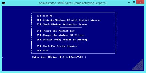 Activation script windows 10
